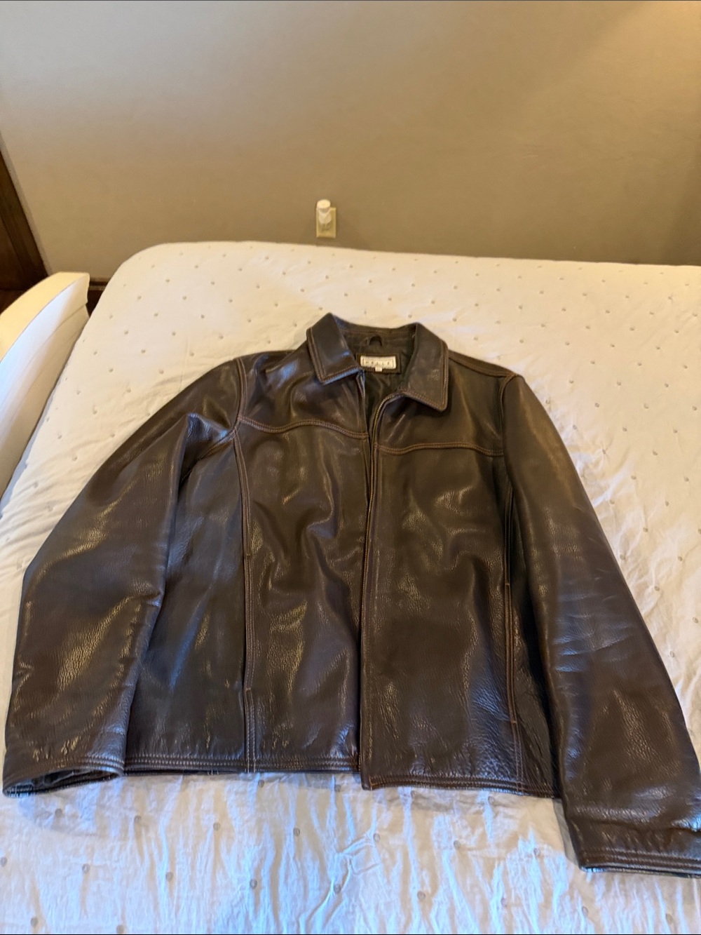 Pelle Studio Dark Brown Leather Bomber Jacket